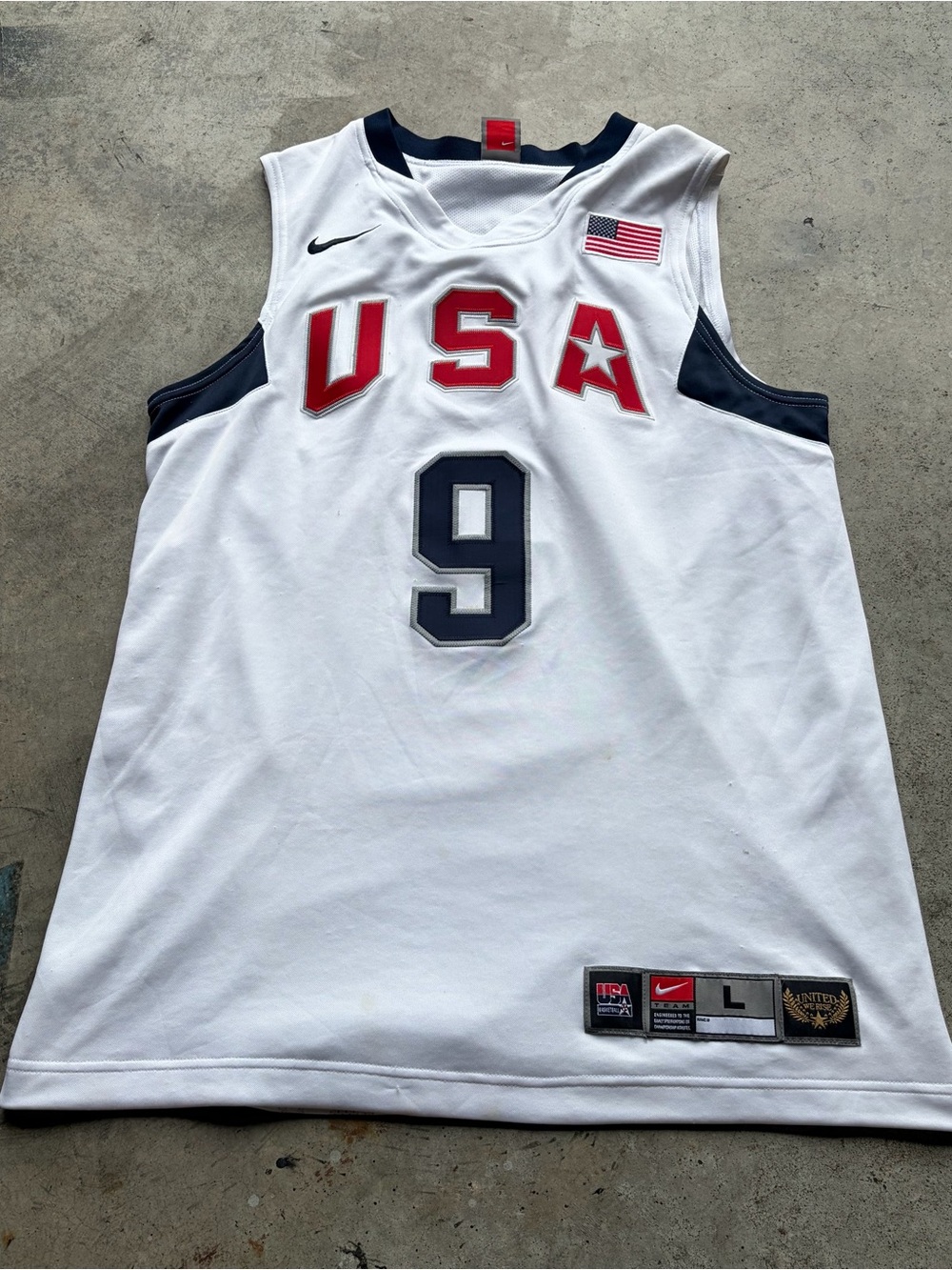 Vtg 2008 Nike Team USA Olympics Dwayne Wade Redeem Team Authentic Jersey